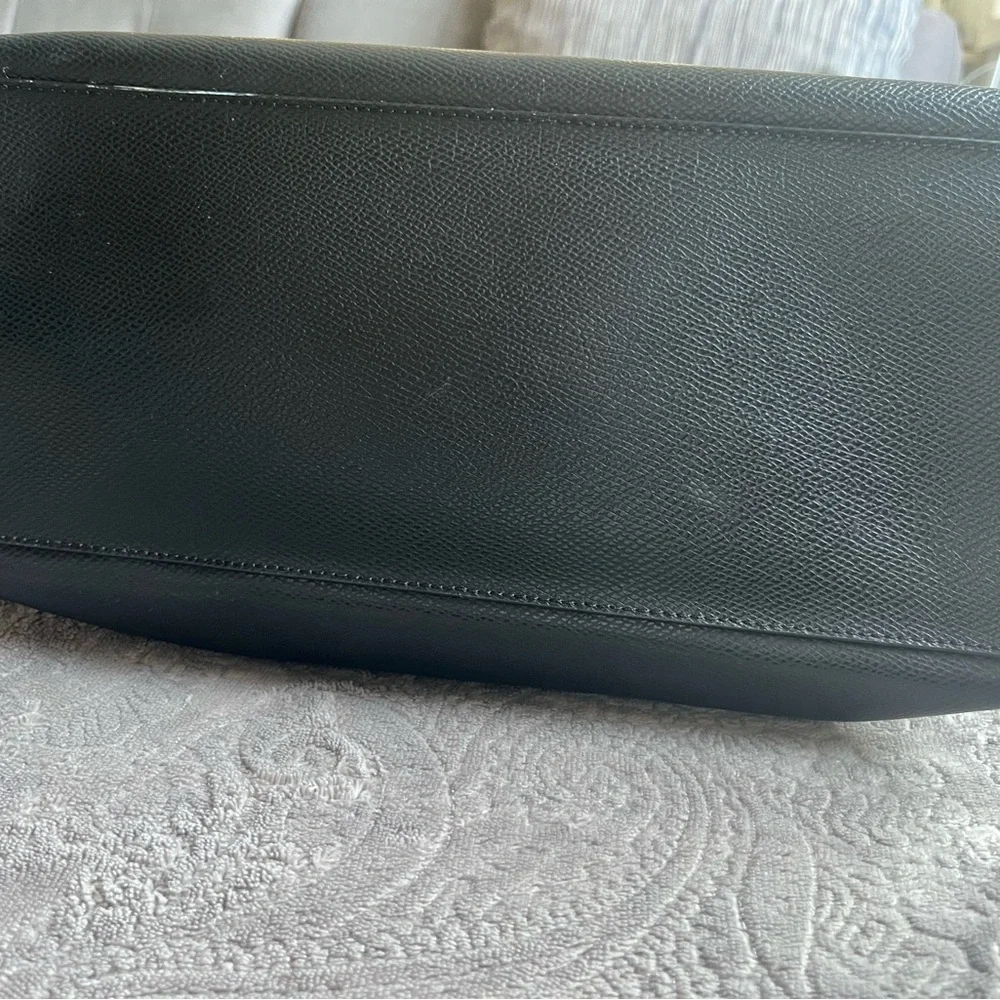 Coach Black Pebbled Leather Tote - Picture 9 of 15